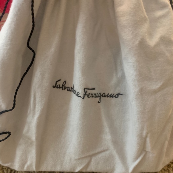 Salvatore Ferragamo Gancini Chain Shoulder Bag Sil - Picture 6 of 6